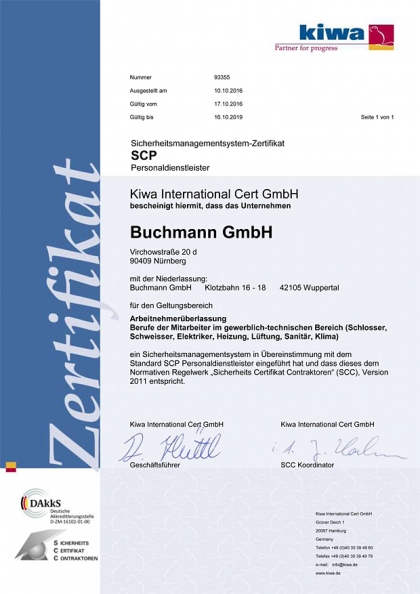 SCP (VCU) Safety Management System Certificate